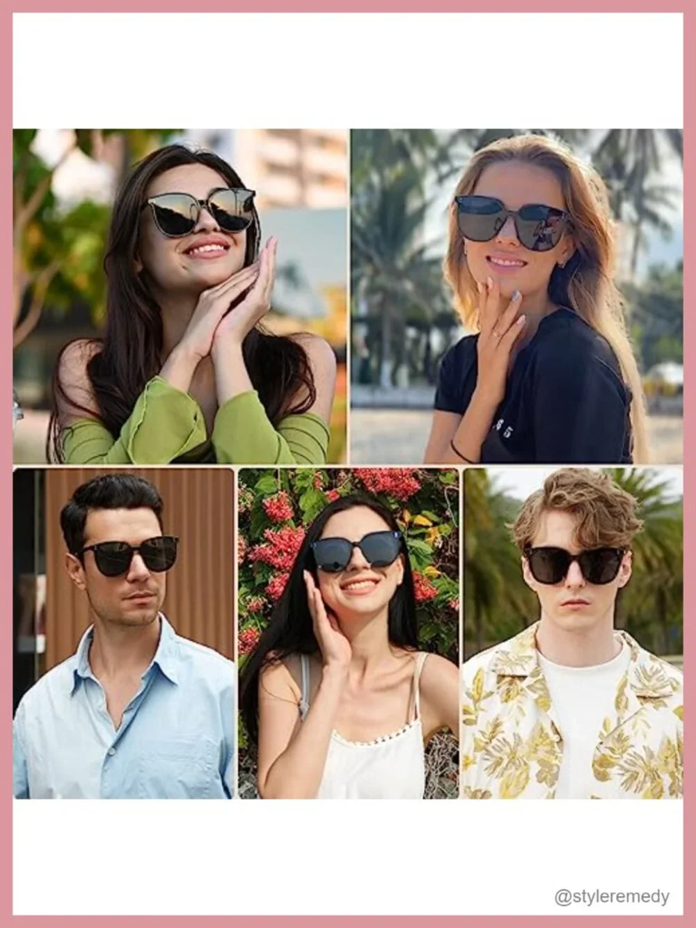 Oversized Cat Eye Sunglasses UV400 Protection Polarized Square Shades for Women